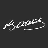 K. Atatürk Unterschrift (13cm breite)
