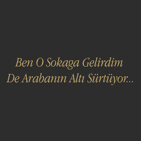Ben O Sokaga Gelirdim De Arabanin Alti Sürtuyo... (30cm breite)