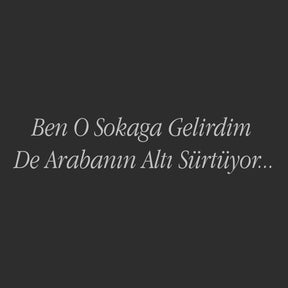 Ben O Sokaga Gelirdim De Arabanin Alti Sürtuyo... (30cm breite)
